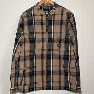 Vans Men's Casual Plaid Shirt - Full Zip